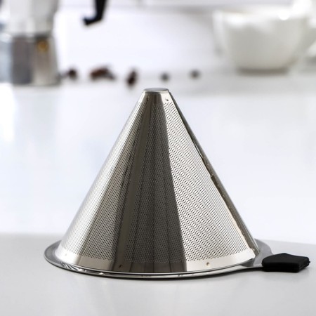 Coffee funnel, 15 × 12.5 × 9 cm, stainless steel-1