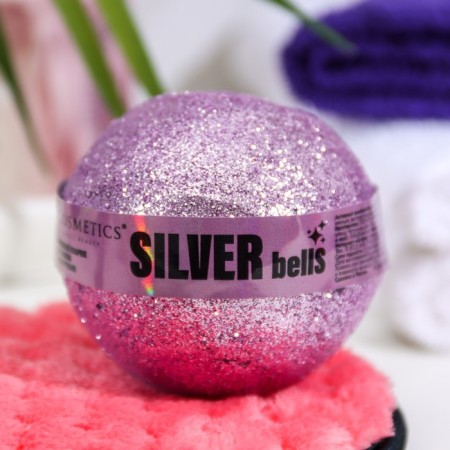 Silver bells bathtubs with sparkles, 120 g