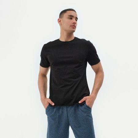 Men's T-shirt Minaku Slim Fit: Black color, rr 48-5
