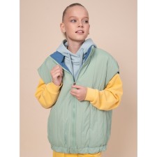 Vest for girls, height 140 cm, menthol color