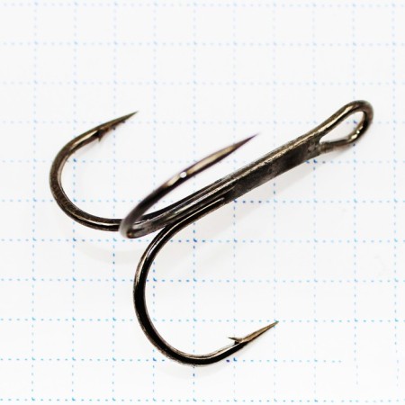 The hook KOI Round Treble, size 30 int, color BN, tee, 5 pcs.