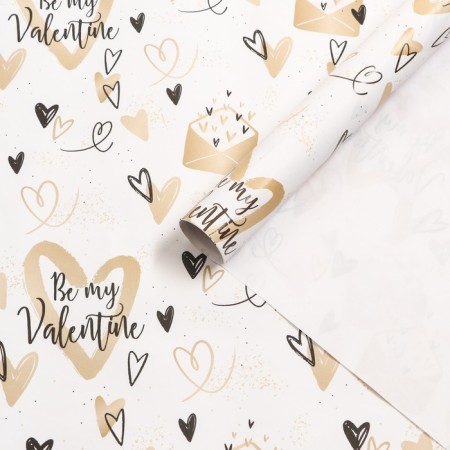 Package paper, glossy "Valentine’s Day", 70 x 100 cm, 1 sheet-2