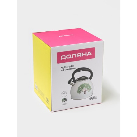 A kettle with a stainless steel whistle of the Magic Forest, 3 l, with a heating indicator, induction-7