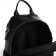 City backpack on lightning, from artificial leather, black color