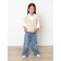 Vest for girl Knit, height 146 cm, milk color