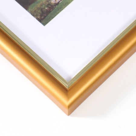 Photo frame Plastic "Gamma" 21x30 cm, matte gold-2