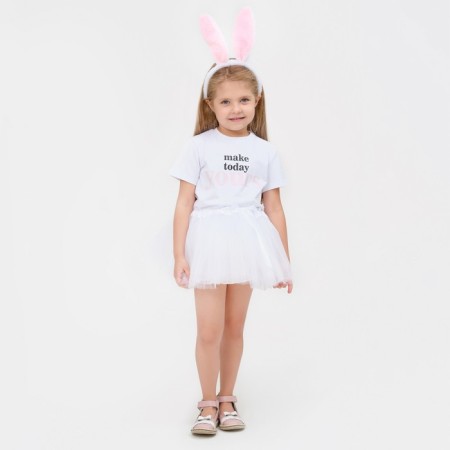 Set for a photo shoot KAFTAN "Sweet Bunny": a three -layer skirt and a rim-4