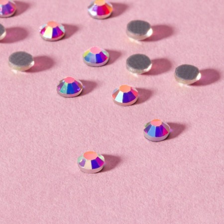 Thermoclayes “truncated cone”, with holography, glass, ss10, d = 2.8 mm, 100 pcs-2