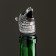 Figure cover for the bottle "Bear" silver, 10x3cm