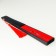 Fan bamboo, textiles h = 23 cm "Sakura branch" red, with a brush