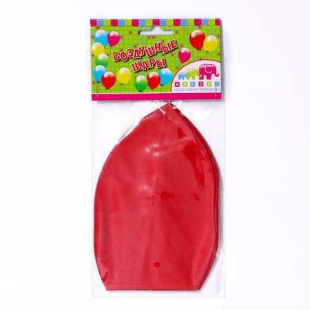 Latex ball 36 ", pastel, red color, 1 pc.-1