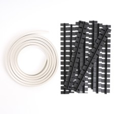 Flexible threshold with fasteners Smartprofile BR 613 ANKORA RASENT, 3 m