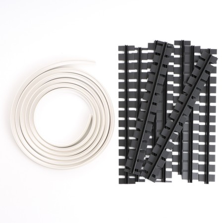 Flexible threshold with fasteners Smartprofile BR 613 ANKORA RASENT, 3 m