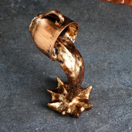 Figure "Cup with coffee" bronze, 28x11x14cm-3