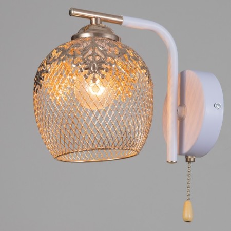 Sconces 662428/1 E14 40W white-gold 26x16x20 cm-1