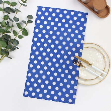 Towel 35x60cm peas, blue, waffle, 120 g/m2, cotton 100%