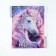 Diamond mosaic with full filling on the canvas "Precious Unicorn", 30 x 40 cm