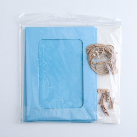 Girland for photos with clothespins "Blue", 6 pcs.-8
