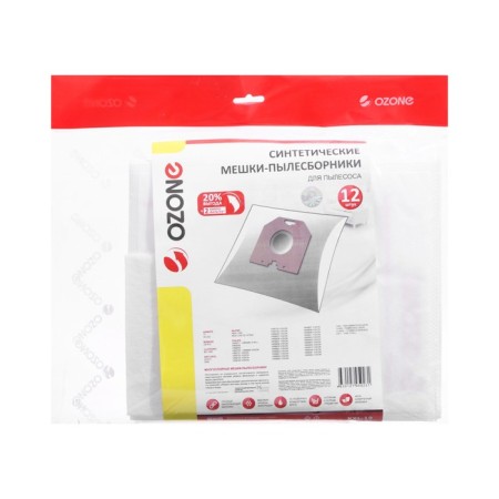 XXL-19 Ozone SPRECTION SELECTIVE SELECTIVE for vacuum cleaner, 12 pcs + 2 microfilters
