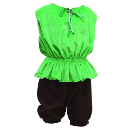 Carnival costume "Dwarf Kuzya" vest on the backstage, bermuda, beard, cap, ears, golfs, river 28, height 98-100 cm-1