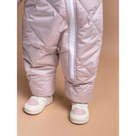Combineson Children's demi-season quilted amrobaby elf, height 68 cm, lavender-gray color-9
