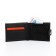 Women's wallet on the button, black color