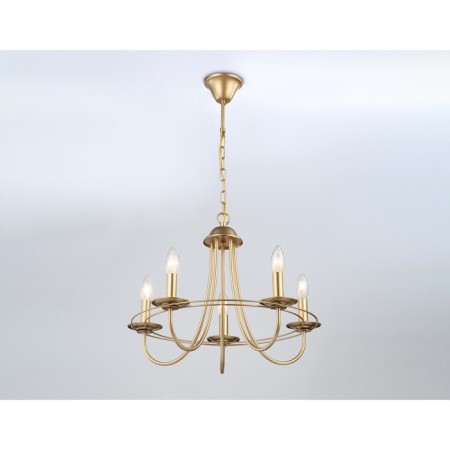 Suspended chandelier Ambrella TR9615/5 CGD, E14, 5x40W D530x770 mm, black-2