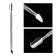 Chaber bilateral, bent blade, hatchet, in a case, 12.6 cm, silver color