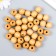 Wooden beads "Astra" round, 16 mm, 50 g, natural tree