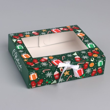 New Year's folding box "New Year" 20 x18 x 5 cm, New Year-1