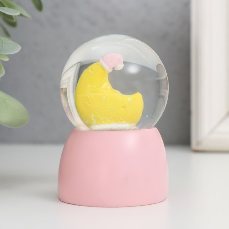 Souvenir Polystone Water Ball Light "Bunny for the month" MIX 4x4x6.7 cm-5