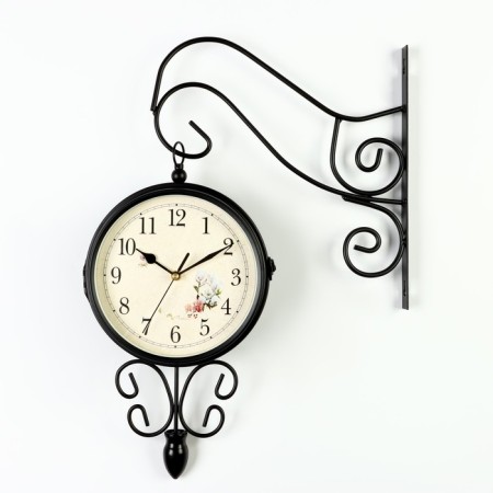 The clock is double-sided, on the suspension "spring", silent, dial D-17 cm, 30 x 48 cm