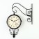 The clock is double-sided, on the suspension "spring", silent, dial D-17 cm, 30 x 48 cm