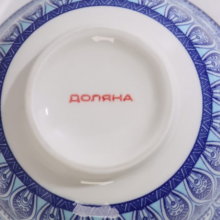 Boronnik ceramic shade "Mavlon", 350 ml, d = 12.5 cm, blue color-4