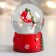 Souvenir Polystone Water Ball "Snowman with a Christmas tree" 4.5x4.5x6.5 cm