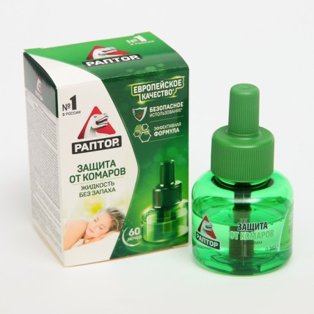 An additional bottle of mosquitoes "Raptor", without smell, 60 nights