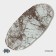 Glass Serving Magistro "Marble", 23.5 × 11 × 0.8 cm, white color
