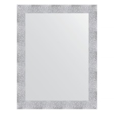 Mirror in the baguette frame, white minting 70 mm, 66 x 86 cm
