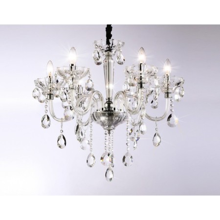 Suspicious classic chandelier with crystal Ambrella Light, Classic, TR4900, 6HE14, Color Chrome-2