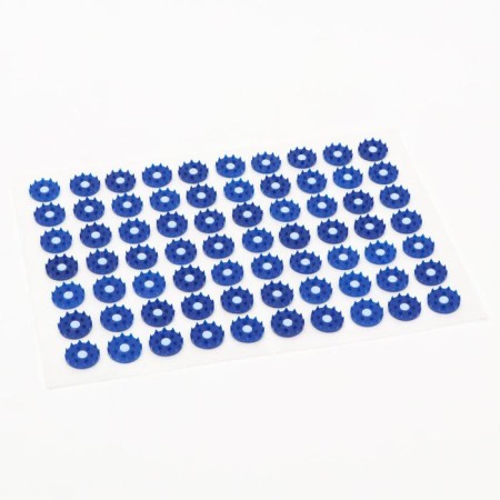 The Kuznetsova applicator, 70 spines, spanbond, 23 x 32 cm, blue.
