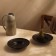 A set of plates for paste SL Home "Dark", d = 21 cm, black color