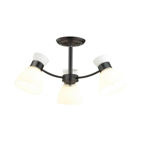 Wilma chandelier, e27, 3x40W, black color, white