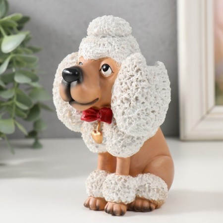 Souvenir Polystone stand for glasses "Poodle" 9x8x13 cm-4