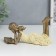 Polystone souvenir "Girl reads a book, yellow dress" 6.5x9x14 cm