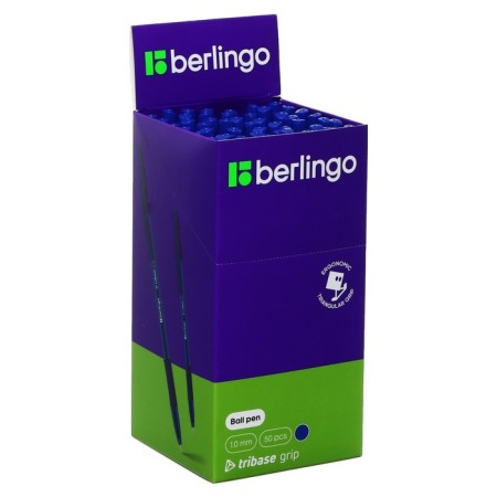 Balling handle Berlingo "Tribase Grip", 1.0 mm, flu, blue-4