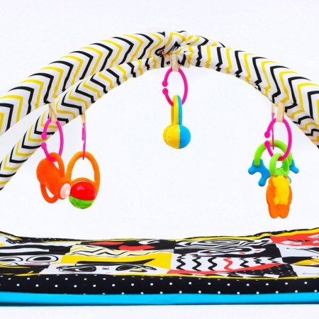 Developing rug with arcs according to the methodology of Glenna Doman, 85x85 cm.-11