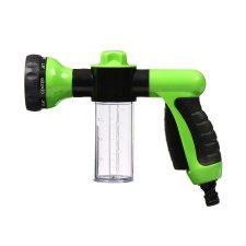 A pistol for watering, 8 modes, with a sink flask, a quick -sitting connection, plastic