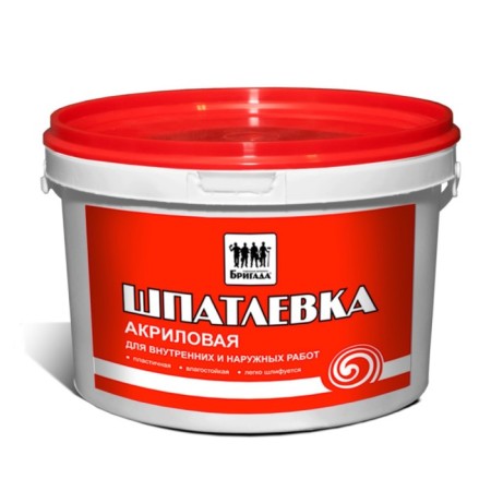 Acrylic putty, universal "brigade" 15kg