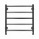 Water towels Domoterm "Calipso" P5, 500x500 mm, black