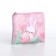 Children's textile wallet "Bunny", 11x9x0.5 cm, mint color